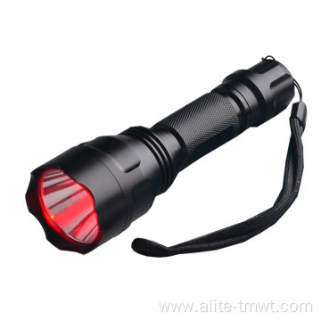 White 6 LEDs Green Hunting Hand Light Flashlight